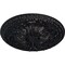Ekena Millwork Amelia Ceiling Medallion (Fits Canopies up to 2 3/8"), Hand-Painted Steel Gray, 19 5/8"OD x 3/4"P CM20AMSGS - alternate 4